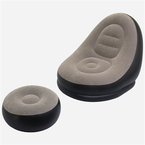 Uppblåsbar Ultra Lounge Chair med Ottoman Set